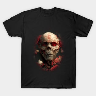 skull and roses, from the garden of death T-Shirt